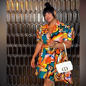 🍂 LIVE 4 TRUTH Retro Print Button Down Dress 🍂